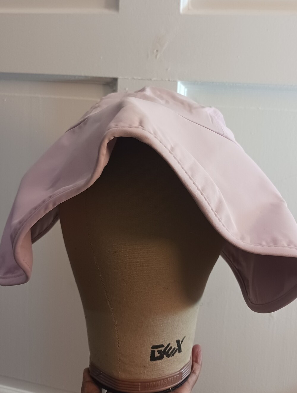 Pink Sun Hat Bonnet Visor Cap Adjustable With Straps One Size